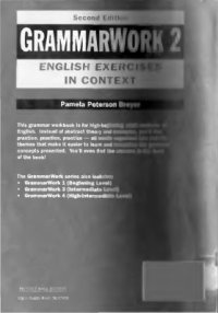 cover of the book GrammarWork 2: English Exercises in Context