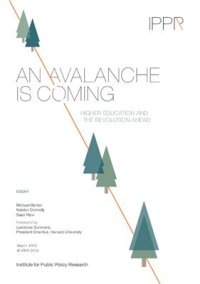 cover of the book An avalanche is coming: Higher education and the revolution ahead