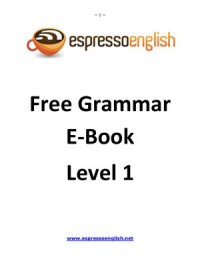 cover of the book Free Grammar E-book - Level 1