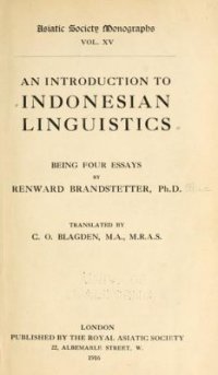 cover of the book An Introduction to Indonesian Linguistics