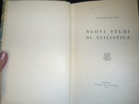 cover of the book Nuovi studi di stilistica