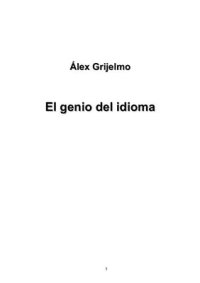 cover of the book El genio del idioma