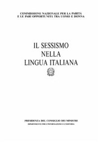 cover of the book Il sessismo nella lingua italiana