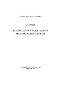 cover of the book Jidysz. Podręcznik nauki języka dla początkujących