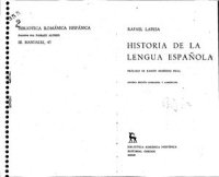 cover of the book Historia de la lengua española