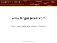 cover of the book Learn kannada vowels