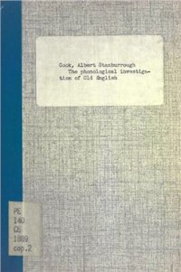 cover of the book The Phonological Investigation of Old English