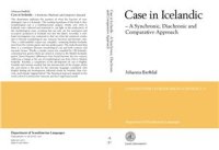 cover of the book Case in Icelandic - A Synchronic, Diachronic and Comparative Approach