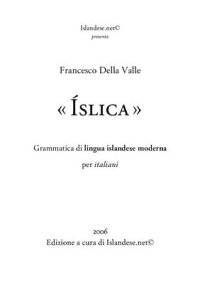 cover of the book Grammatica di lingua islandese moderna per italiani