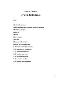 cover of the book Origen del Español