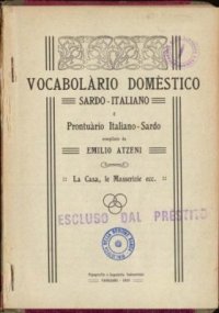 cover of the book Vocabolàrio domèstico sardo-italiano