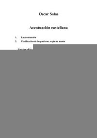 cover of the book Acentuación castellana