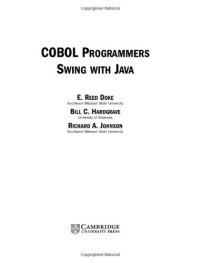 cover of the book COBOL Programmers Swing with Java