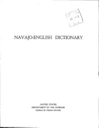 cover of the book Navajo-English Dictionary