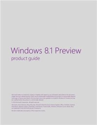 cover of the book Windows 8.1. Preview product guide