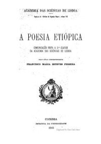 cover of the book A poesia etiópica