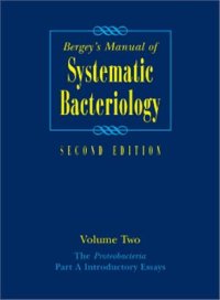 cover of the book Bergey's Manual of Systematic Bacteriology. Volume 2. The Proteobacteria. Part A. Introductory Essays