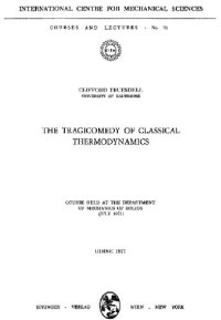 cover of the book Tragicomedy of classical thermodynamics