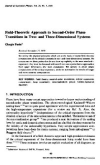 cover of the book Field-theoretic approach to phase transitions