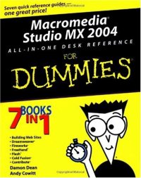 cover of the book Macromedia Studio MX 2004: all-in-one desk reference for dummies