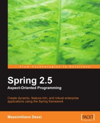 cover of the book Spring 2 5 Aspect Oriented Programming