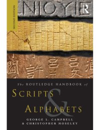 cover of the book The Routledge Handbook of Scripts and Alphabets