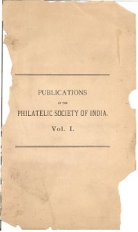 cover of the book British Indian Adhesive Stamps Surcharged For Native States (Part I)