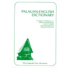 cover of the book Palauan-English dictionary