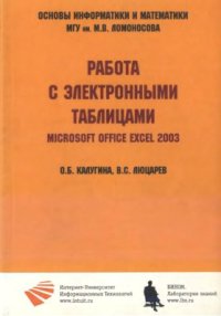 cover of the book Работа с электронными таблицами Microsoft Office Ехсеl 2003