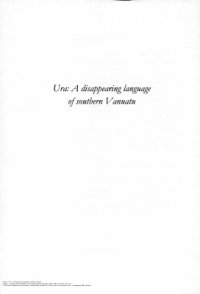 cover of the book Ura: A disappearing language of southern Vanuatu