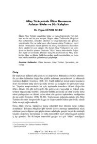 cover of the book Altay Türkçesinde Ölüm Kavramını Anlatan Sözler ve Söz Kalıpları