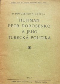 cover of the book Hejtman Petr Dorošenko a jeho turecka politika