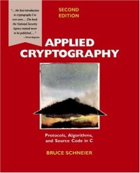 cover of the book Applied Cryptography: Protocols, Algorithms, and Source Code in C