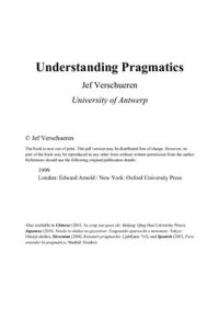 cover of the book Understanding Pragmatics