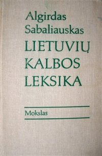 cover of the book Lietuvių kalbos leksika