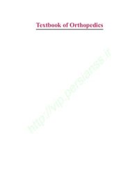 cover of the book Textbook of Orthopedics