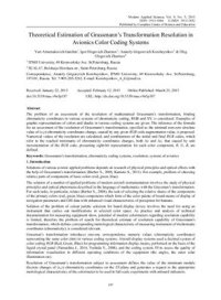 cover of the book Theoretical estimation of Grassmann’s transformation resolution in avionics color coding systems