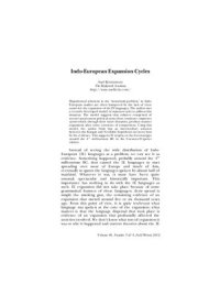 cover of the book Indo-European Expansion Cycles