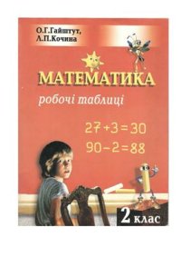 cover of the book Математика. Робочі таблиці. 2 клас