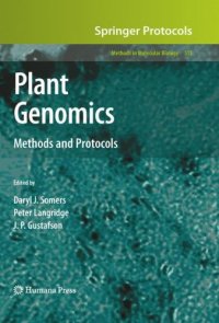 cover of the book Plant genomics: methods and protocols