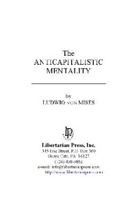 cover of the book The Anti-Capitalistic Mentality