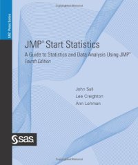 cover of the book JMP start statistics: a guide to statistics and data analysis using JMP