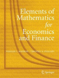 cover of the book Elements of Mathematics for Economics and Finance