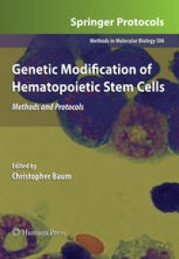 cover of the book Genetic modification of hematopoietic stem cells: methods and protocols