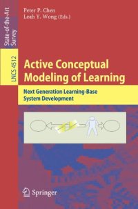 cover of the book Active Conceptual Modeling of Learning: Next Generation Learning-Base System Development