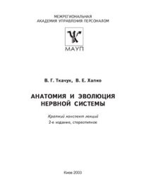 cover of the book Анатомия и эволюция нервной системы. Краткий конспект лекций