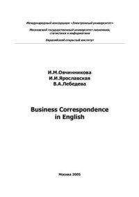 cover of the book Business Correspondence in English