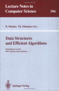 cover of the book Data structures and efficient algorithms: Final Report on the DFG Special Joint Initiative