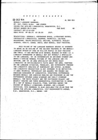 cover of the book Bengali: Language Handbook