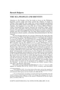 cover of the book The Sea-Peoples and Identity